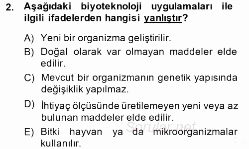 Tarım Ekonomisi ve Tarımsal Politikalar 2014 - 2015 Ara Sınavı 2.Soru