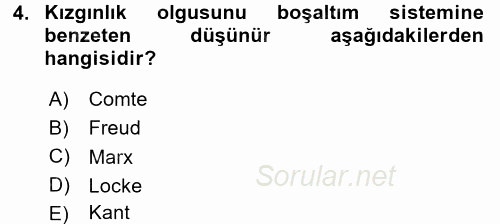 Etkili İletişim Teknikleri 2017 - 2018 Dönem Sonu Sınavı 4.Soru