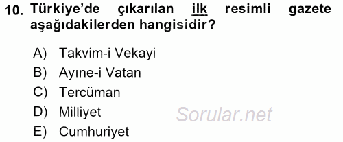 İletişim Ortamları Tasarımı 2016 - 2017 Ara Sınavı 10.Soru