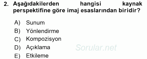İletişim Ortamları Tasarımı 2016 - 2017 Ara Sınavı 2.Soru