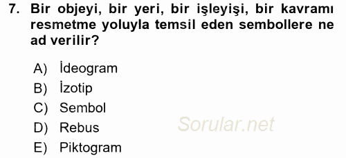İletişim Ortamları Tasarımı 2016 - 2017 Ara Sınavı 7.Soru