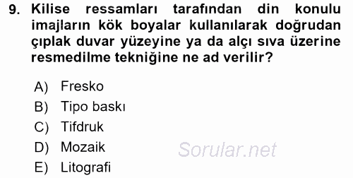 İletişim Ortamları Tasarımı 2016 - 2017 Ara Sınavı 9.Soru