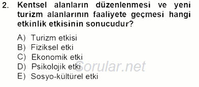 Etkinlik Yönetimi 2013 - 2014 Tek Ders Sınavı 2.Soru
