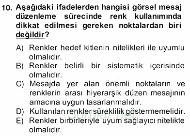 Okulöncesinde Materyal Geliştirme 2013 - 2014 Ara Sınavı 10.Soru