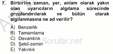 Okulöncesinde Materyal Geliştirme 2013 - 2014 Ara Sınavı 7.Soru