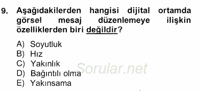 Okulöncesinde Materyal Geliştirme 2013 - 2014 Ara Sınavı 9.Soru