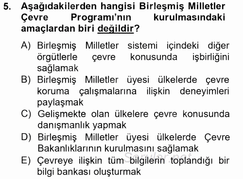 Uluslararası Kamu Maliyesi 2013 - 2014 Tek Ders Sınavı 5.Soru