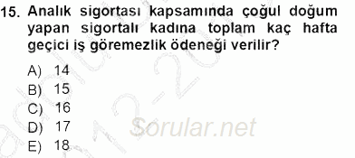 Belge Yönetimi ve Ofis Uygulamaları 2012 - 2013 Ara Sınavı 15.Soru