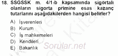 Belge Yönetimi ve Ofis Uygulamaları 2012 - 2013 Ara Sınavı 18.Soru
