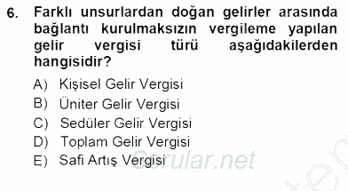 Belge Yönetimi ve Ofis Uygulamaları 2012 - 2013 Ara Sınavı 6.Soru