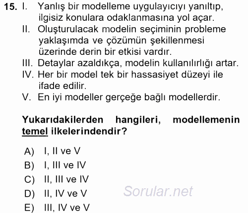 Coğrafi Bilgi Sistemleri 2016 - 2017 Dönem Sonu Sınavı 15.Soru