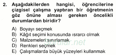 Görsel Sanatlar Eğitimi 2012 - 2013 Ara Sınavı 2.Soru