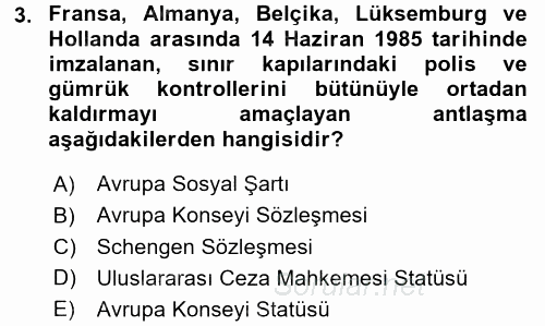 İnsan Hakları Ve Kamu Özgürlükleri 2017 - 2018 Dönem Sonu Sınavı 3.Soru