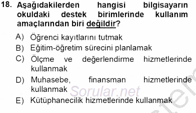 Okulöncesinde Öğretim Teknolojileri Ve Materyal Tasarımı 2012 - 2013 Ara Sınavı 18.Soru