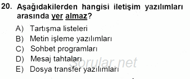 Okulöncesinde Öğretim Teknolojileri Ve Materyal Tasarımı 2012 - 2013 Ara Sınavı 20.Soru
