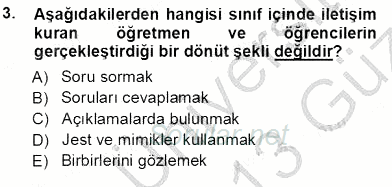 Okulöncesinde Öğretim Teknolojileri Ve Materyal Tasarımı 2012 - 2013 Ara Sınavı 3.Soru