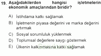 Girişim Finansmanı 2013 - 2014 Dönem Sonu Sınavı 19.Soru