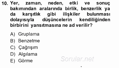 Bilgisayar Destekli Temel Tasarım 2014 - 2015 Ara Sınavı 10.Soru