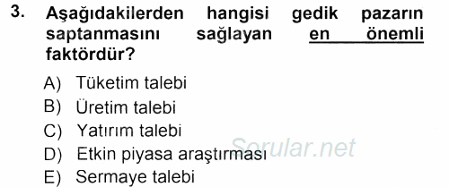 Turizm Sosyolojisi 2012 - 2013 Dönem Sonu Sınavı 3.Soru