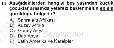 Aile Ekonomisi 2013 - 2014 Tek Ders Sınavı 14.Soru