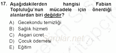 Aile Ekonomisi 2013 - 2014 Tek Ders Sınavı 17.Soru