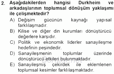 Aile Ekonomisi 2013 - 2014 Tek Ders Sınavı 2.Soru