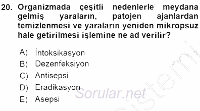 Veteriner Hizmetleri Mevzuatı ve Etik 2015 - 2016 Ara Sınavı 20.Soru