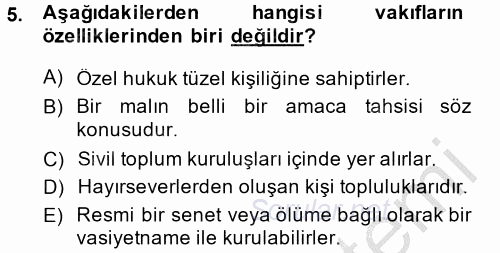 Kamu Özel Kesim Yapısı Ve İlişkileri 2013 - 2014 Ara Sınavı 5.Soru