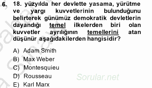 Kamu Özel Kesim Yapısı Ve İlişkileri 2013 - 2014 Ara Sınavı 6.Soru