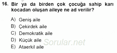 Tüketici Davranışları 2013 - 2014 Tek Ders Sınavı 16.Soru