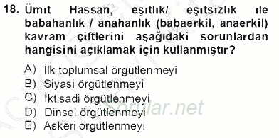 Türkiye´de Felsefenin Gelişimi 2 2013 - 2014 Tek Ders Sınavı 18.Soru
