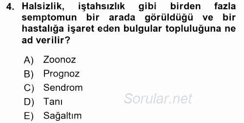 Temel Klinik Bilgisi 2015 - 2016 Ara Sınavı 4.Soru