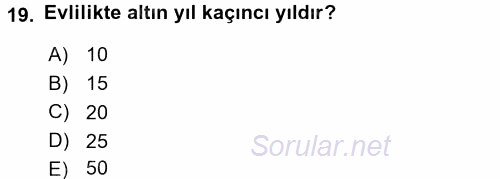 Sosyal Davranış ve Protokol 2016 - 2017 Ara Sınavı 19.Soru