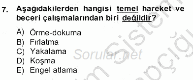 İlköğretime Hazırlık Ve İlköğretim Programları 2013 - 2014 Ara Sınavı 7.Soru