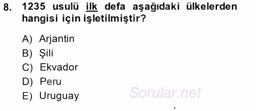 İnsan Hakları Ve Kamu Özgürlükleri 2014 - 2015 Tek Ders Sınavı 8.Soru