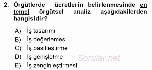 Spor Yönetimi 2015 - 2016 Dönem Sonu Sınavı 2.Soru