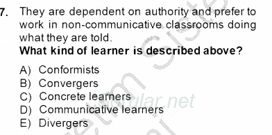 Özel Öğretim Yöntemleri 2014 - 2015 Ara Sınavı 7.Soru