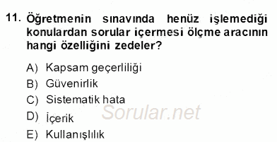 İng. Öğretmenliğinde Öğretim Teknolojileri Ve Materyal Tasarımı 2 2013 - 2014 Dönem Sonu Sınavı 11.Soru