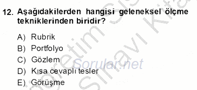 İng. Öğretmenliğinde Öğretim Teknolojileri Ve Materyal Tasarımı 2 2013 - 2014 Dönem Sonu Sınavı 12.Soru