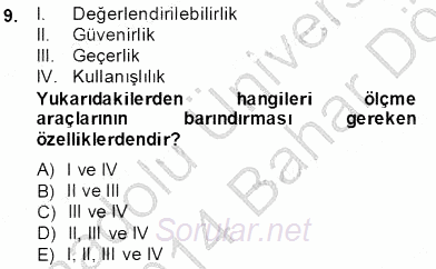 İng. Öğretmenliğinde Öğretim Teknolojileri Ve Materyal Tasarımı 2 2013 - 2014 Dönem Sonu Sınavı 9.Soru