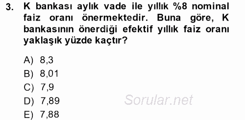 Matematiksel İktisat 2014 - 2015 Dönem Sonu Sınavı 3.Soru