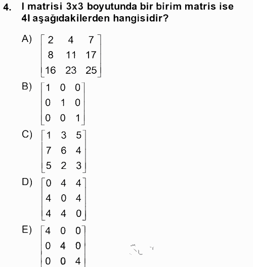 Matematiksel İktisat 2014 - 2015 Dönem Sonu Sınavı 4.Soru