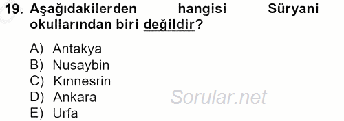 Mantığın Gelişimi 2012 - 2013 Ara Sınavı 19.Soru