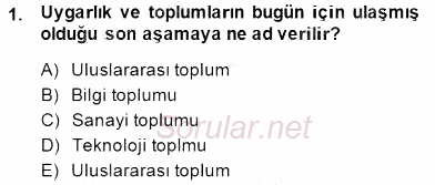 Bilgi Ekonomisi 2014 - 2015 Ara Sınavı 1.Soru