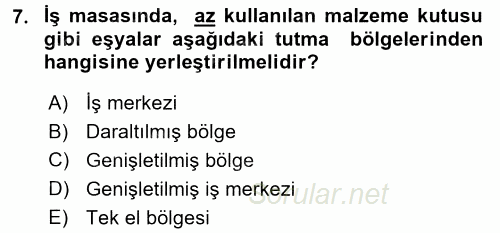 Verimlilik Yönetimi 2017 - 2018 3 Ders Sınavı 7.Soru