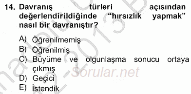 İş Ortamında Protokol Ve Davranış Kuralları 2012 - 2013 Ara Sınavı 14.Soru