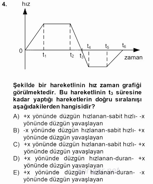 Teknolojinin Bilimsel İlkeleri 1 2013 - 2014 Dönem Sonu Sınavı 4.Soru