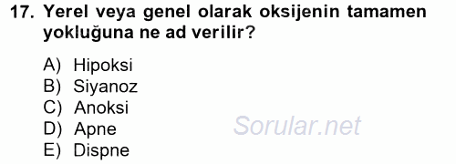 Temel Sağlık Hizmetleri 2014 - 2015 Tek Ders Sınavı 17.Soru