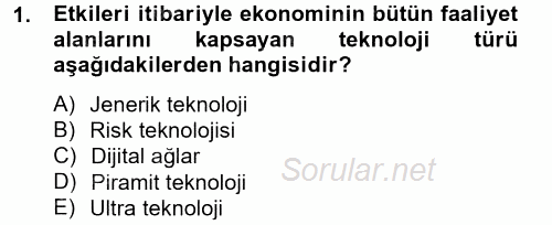 Elektronik Ticaret 2013 - 2014 Dönem Sonu Sınavı 1.Soru