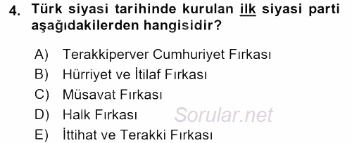 Kamu Özel Kesim Yapısı Ve İlişkileri 2017 - 2018 Ara Sınavı 4.Soru